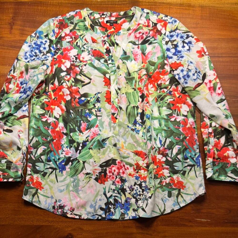 Talbots Women's multi Blouse